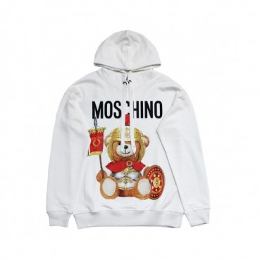 Moschino 2019 Mm/Wm Logo Teddy Cotton Hood Tee - 모스키노 2019 남자 로고 테디 코튼 후드티 Mos0025x.Size(xs 