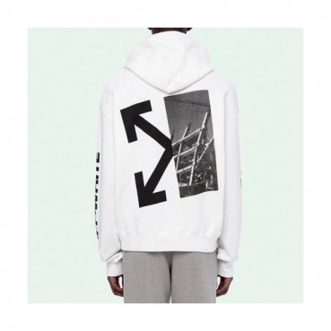 Off-white 2019 Mm/Wm Logo Cotton HoodT 