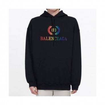 Balenciaga 2019 Mm/Wm Logo Oversize Cotton Hood Tee - 발렌시아가 남자 로고 오버사이즈 코튼 후드티 Bal06x.Size(xs 