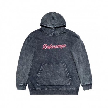 Balenciaga 2019 Mm/Wm Logo Cotton Hood Tee - 발렌시아가 남자 로고 코튼 후드티 Bal05x.Size(s 