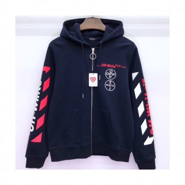 Off-white 2019 Mm/Wm Logo Wolf Cotton Hood Tee 