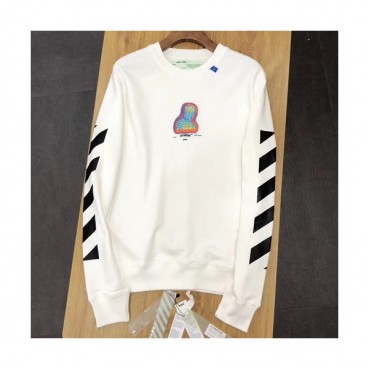 Off-white 2019 Mm/Wm Logo Wolf Cotton Hood Tee 