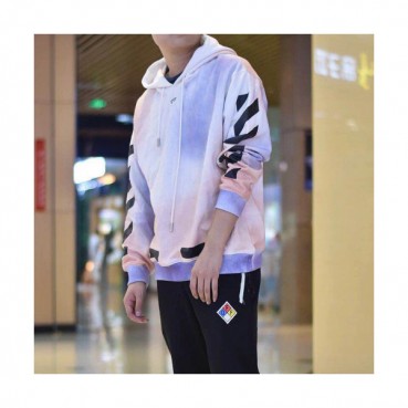 Off-white 2019 Mm/Wm Logo Wolf Cotton Hood Tee 