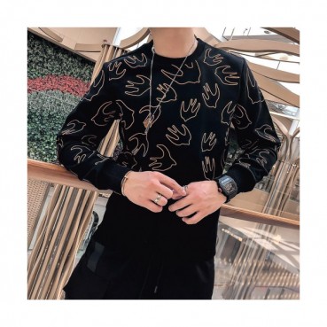 Alexander McQueen 2019 Mm/Wm Logo Wolf Cotton Hood Tee - 알렉산더맥퀸 남자 로고 울프 코튼 후드티 AleHT0001.Size(M 