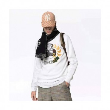 Burberry 2019 Mm/Wm Logo Wolf Cotton Hood Tee - 버버리 남자 로고 울프 코튼 후드티 BurHT0081.Size(s 