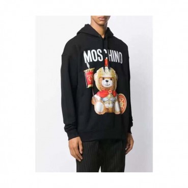 Moschino 2019 Mm/Wm Logo Wolf Cotton Hood Tee - 모스키노 남자 로고 울프 코튼 후드티 MosHT0010.Size(xs 