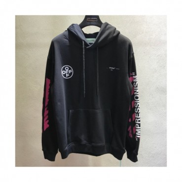 Off-White 2019 Mm/Wm Logo Cotton Hood Tee 