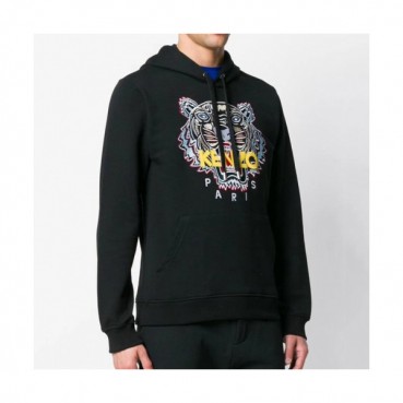 Kenzo Mens Tiger Hoodie - 겐조 타이거 자수 후드티 Ken13x