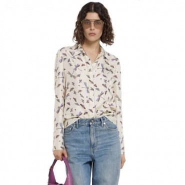 구찌 여성 프린트 실크 트윌 셔츠 - Gucci Womens Printed Silk