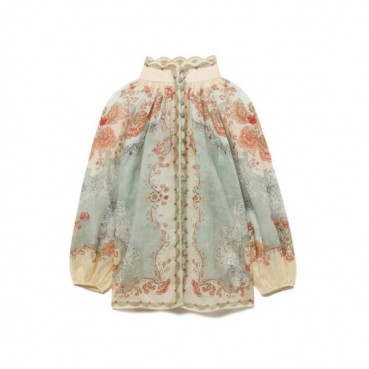 짐머만 여성 멀티 플로럴 데이라이트 블라우스 - Zimmermann Womens Multi Floral Daylight Blouse 