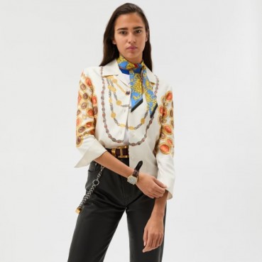 베르사체 여성 베르사체 언더워터 바로코 실크 셔츠 - Versace Womens Underwater Barocco Silk Shirt 