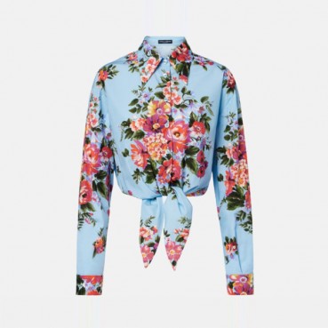 돌체앤가바나 여성 꽃다발 프린트 셔츠 - Dolce&Gabbana Womens Floral Cropped Shirts 