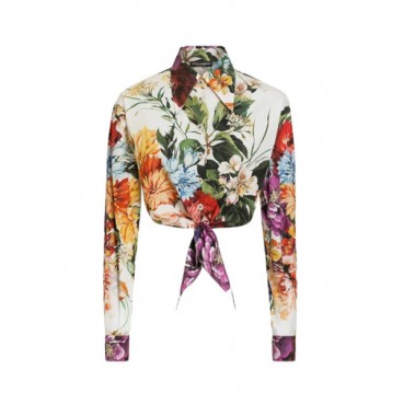 돌체앤가바나 여성 플라워 셔츠 - Dolce&Gabbana Womens Flower Shirt 
