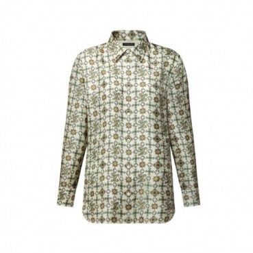 루이비통 여성 누보 모노그램 실크 셔츠 - Louis vuitton Womens Nouveau Monogram Silk Shirt 