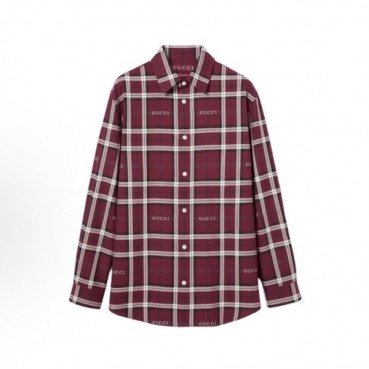 구찌 남성 체크 셔츠 -  Gucci Mens Flanner Shirt 
