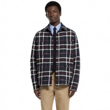 구찌 남성 체크 셔츠 -  Gucci Mens Flanner Shirt 