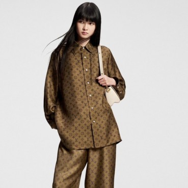 루이비통 여성 실크 셔츠 - Louis vuitton Womens Silk Shirt 