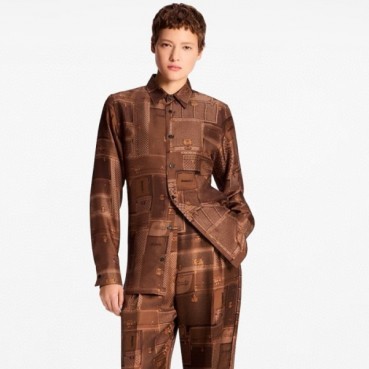 루이비통 여성 실크 셔츠 - Louis vuitton Womens Silk Shirt 