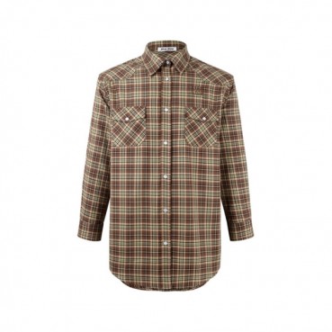 미우미우 남/녀 체크 셔츠 - Miumiu Unisex Flanner Shirts 