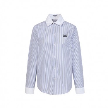 미우미우 여성 체크 셔츠 - Miumiu Womens Dress Shirts 