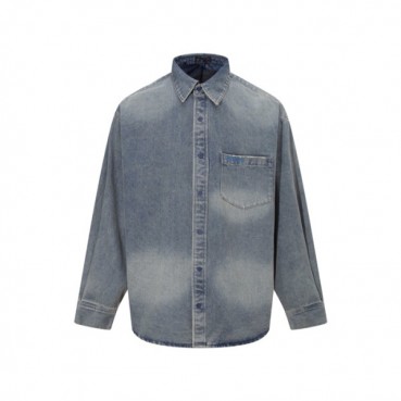 발렌시아가 남성 데님 셔츠 - Balenciaga Mens Denim Shirts 