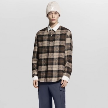 루이비통 남성 체크 셔츠 - Louis vuitton Mens Flanner Shirts 