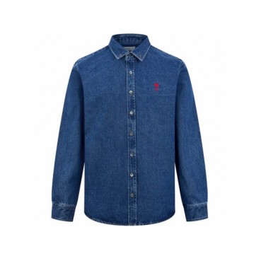 아미 남성 데님 셔츠 - Ami Mens Denim Shirts 