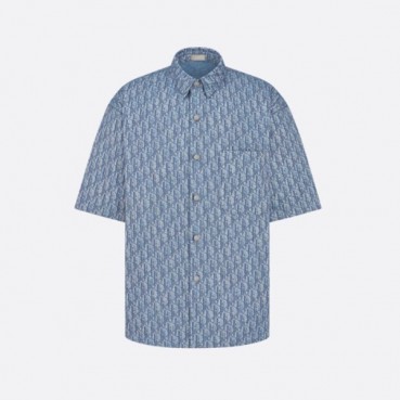 디올 남성 오블리크 반팔 셔츠 - Dior Mens Oblique Shirts 