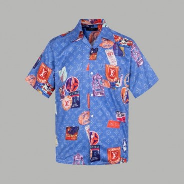 루이비통 남성 반팔 셔츠 - Louis vuitton Mens Polo Shirts 