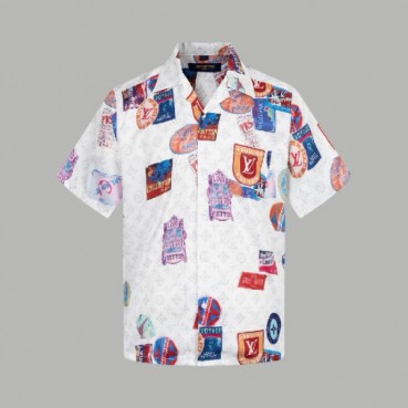 루이비통 남성 반팔 셔츠 - Louis vuitton Mens Polo Shirts 