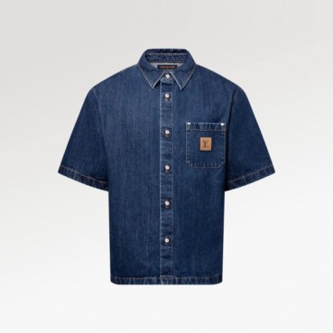루이비통 남성 반팔 셔츠 - Louis vuitton Mens Short