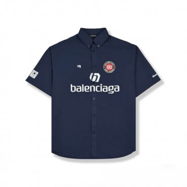 발렌시아가 남성 반팔 셔츠 - Balenciaga Mens Basic Shirts 