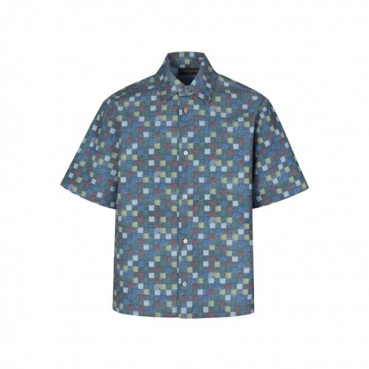 루이비통 남성 반팔 셔츠 - Louis vuitton Mens White Shirts 