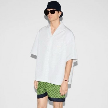 구찌 남성 화이트 반팔 셔츠 - Gucci Mens White Shirts 