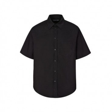 발렌시아가 남성 반팔 셔츠 - Balenciaga Mens Black Shirts 