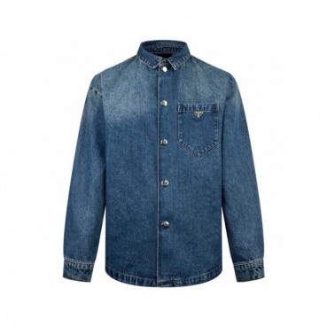 프라다 남성 데님 셔츠 - Prada Mens Denim Shirts 