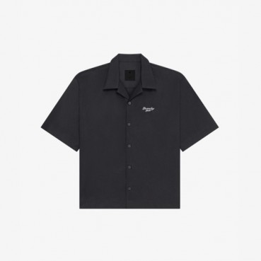 지방시 남성 반팔 셔츠 - Givenchy Mens Black Shirts 