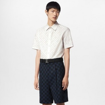 루이비통 남성 반팔 셔츠 - Louis vuitton Mens White Shirts 