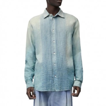 로에베 남성 블루 셔츠 - Loewe Mens Blue Shirts 