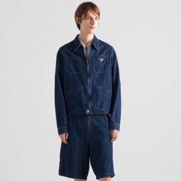 매장판 프라다 남성 데님 셔츠 - Prada Mens Denim Shirts 
