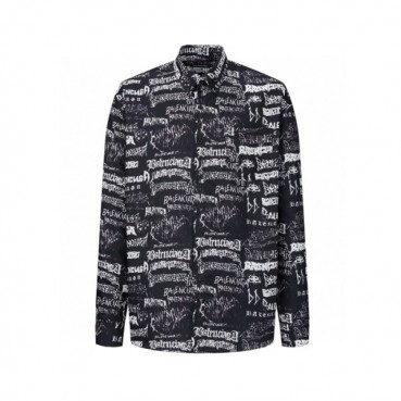 발렌시아가 남성 블랙 셔츠 - Balenciaga Mens Dress Shirts 
