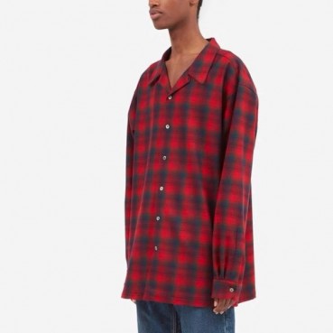 메종 마르지엘라 남성 체크 셔츠 - Maison margiela Mens Flannel Shirt 