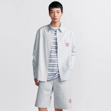 디올 남성 블루 셔츠 - Dior Mens Dress Shirts 