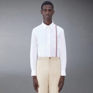 톰브라운 남성 화이트 셔츠 - Thom Browne Mens White Dress Shirts 