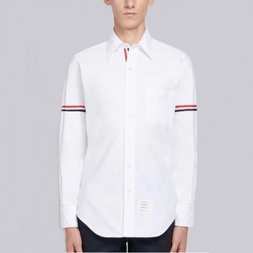 톰브라운 남성 화이트 셔츠 - Thom Browne Mens White Dress Shirts 