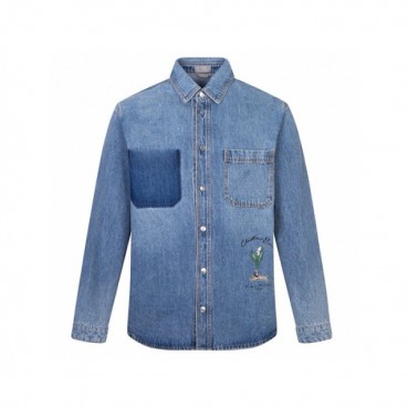 디올 남성 블루 셔츠 - Dior Mens Blue Dress Shirts 