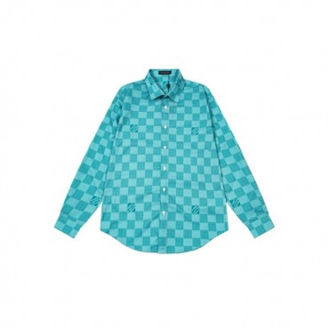 루이비통 남성 블루 셔츠 - Louis vuitton Mens Blue Shirts 