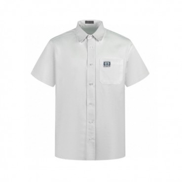 디올 남성 화이트 반팔 셔츠 - Dior Mens White Shirts 