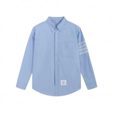 톰브라운 남성 블루 셔츠 - Thom Browne Mens Blue Shirts 