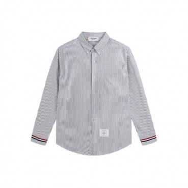 톰브라운 남성 그레이 셔츠 - Thom Browne Mens Gray Tshirts 